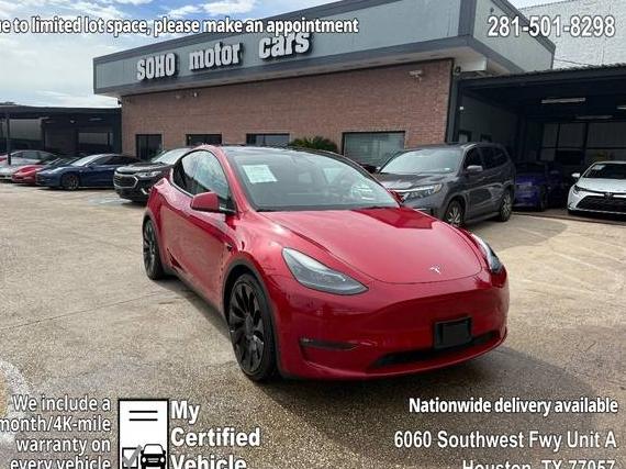 TESLA MODEL Y 2022 7SAYGDEF8NF318267 image